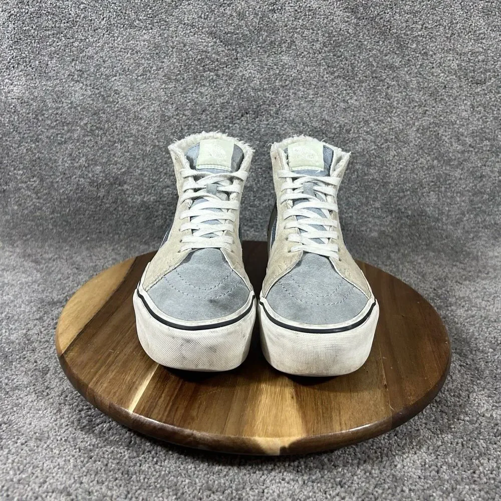 Vans Sk8-Hi Tapered Stackform Women's Size 8 Pastel Suede Platform Shoes Used